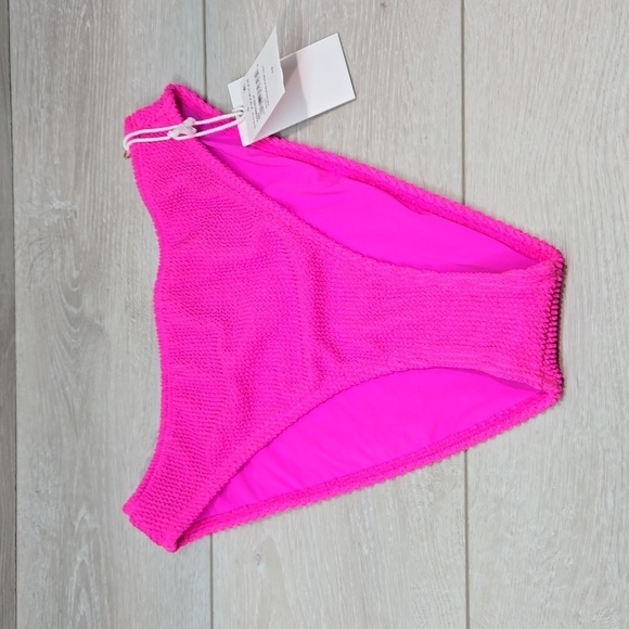 NWT Good American Women Always fit Hawiian Pink swim bikini bottom sz 1/2 S/M - Picture 2 of 8